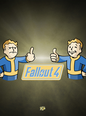TLP反光车贴 辐射小子Fallout4哔哔Vault Pip Boy吉祥物游戏贴纸