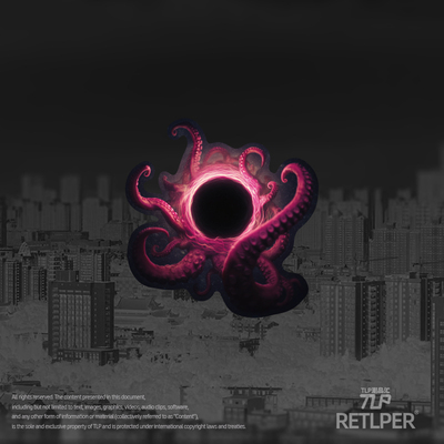 RETLPER反光车贴 原创 不可名状 克总触手黑洞 汽摩防水平面贴纸