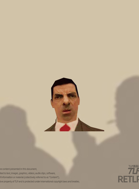 RETLPER反光贴纸 憨豆圣安地列斯表情meme 汽摩装饰平面防水贴纸