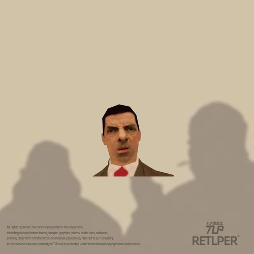 RETLPER反光贴纸 憨豆圣安地列斯表情meme 汽摩装饰平面防水贴纸