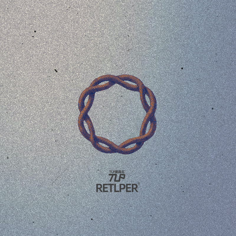 RETLPER镂空车贴 原创 缠绕的绳结永恒循环 汽摩防水装饰平面贴纸