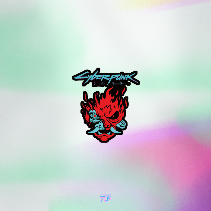 赛博朋克涂鸦游戏反光车贴