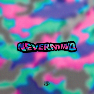 MIND扭曲变形迷彩英文 NEVER 平面防水贴纸 别在意了 TLP反光车贴