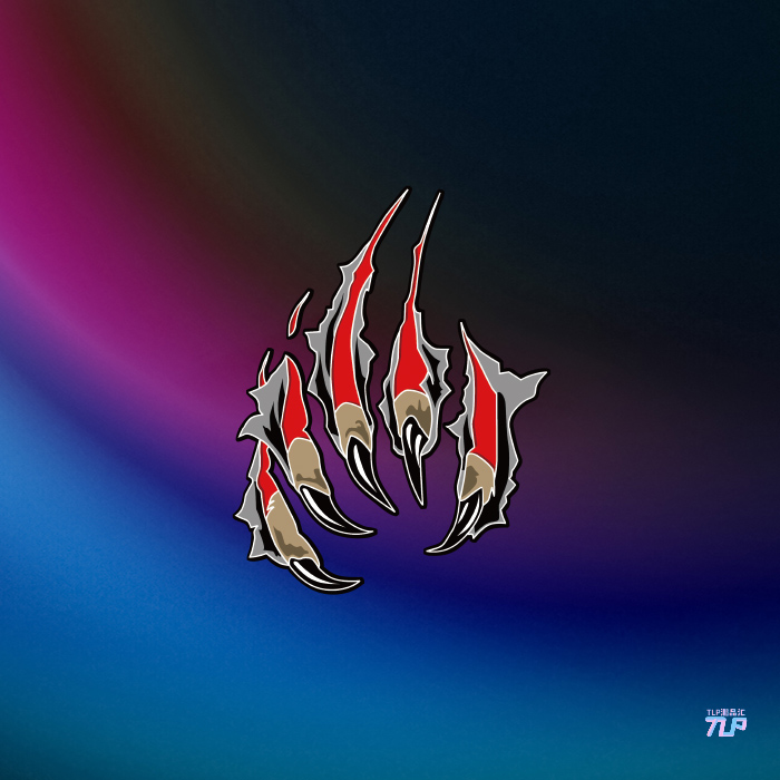 3D反光车贴tlp虎爪效果动物狮子