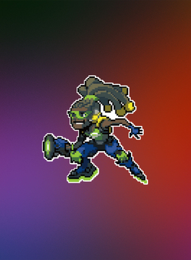 TLP反光车贴 守望先锋OW喷漆涂鸦周边DJ卢西奥 游戏贴纸像素版Q版