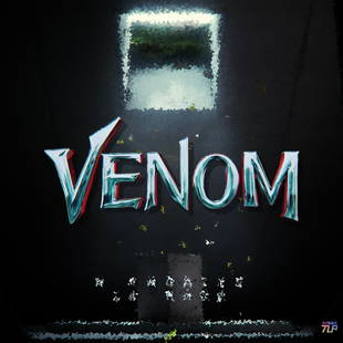 TLP镂空车贴 venom毒液漫威反英雄共生体寄生英文多用防水贴纸