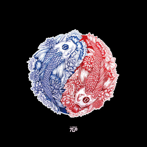 tlp反光车贴锦鲤鲤鱼汽车车门