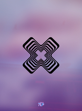 TLP镂空车贴 十字刀锋X补丁线条唯美防水3D立体感随意贴装饰贴纸