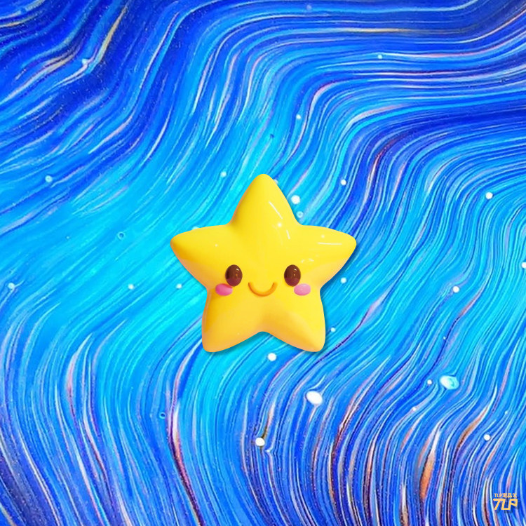 tlp反光车贴  微笑的黄色小星星可爱 玻璃漆面电动车防水小贴纸