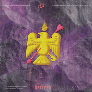 RETLPER镂空车贴 原创《被爱情击中的菠萝王鸟》汽摩防水贴纸