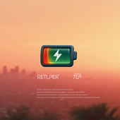 汽摩平面防水贴纸 电动车电鸡充电标志符号 RETLPER反光车贴 原创