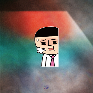 TLP反光车贴 叹气丧气上班族职员好累笔记本行李箱电脑机箱摩托车