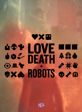 TLP镂空车贴 爱死机第二季爱死亡机器人剧集LDR标志防水贴纸