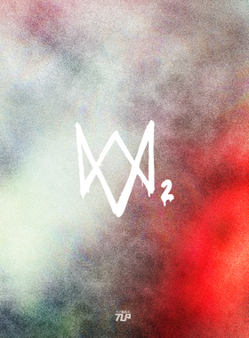 TLP镂空车贴 看门狗2Watch_Dogs标志logo育碧主机单机游戏PS4贴纸