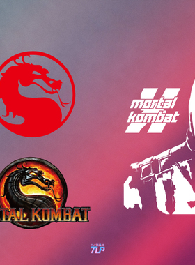 TLP套贴 Mortal Kombat真人快打MK格斗游戏标志Scorpion蝎子贴纸
