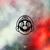 TLP镂空车贴 超级马里奥兄弟Mario水管工吃蘑菇头像游戏防水贴纸