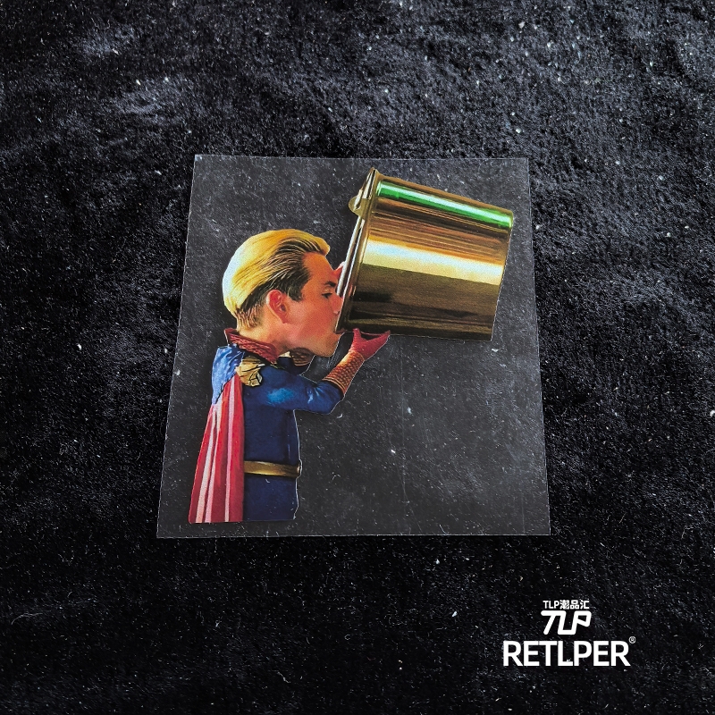 RETLPER镂空贴 渴了的老乡人 黑袍表情包搞笑 汽摩防水平面贴纸