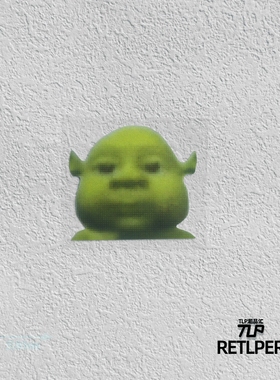 RETLPER反光贴纸 憨憨怪物史莱姆 像素表情包 平面防水汽摩贴纸