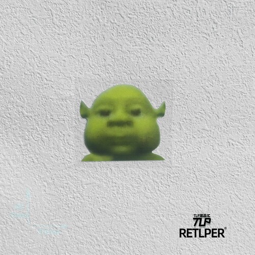 RETLPER反光贴纸 憨憨怪物史莱姆 像素表情包 平面防水汽摩贴纸