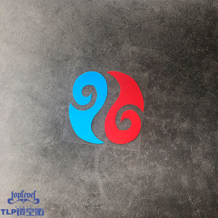 tlp镂空车贴 哪吒敖丙魔丸灵珠标记动漫封神榜防水即时遮划痕贴纸