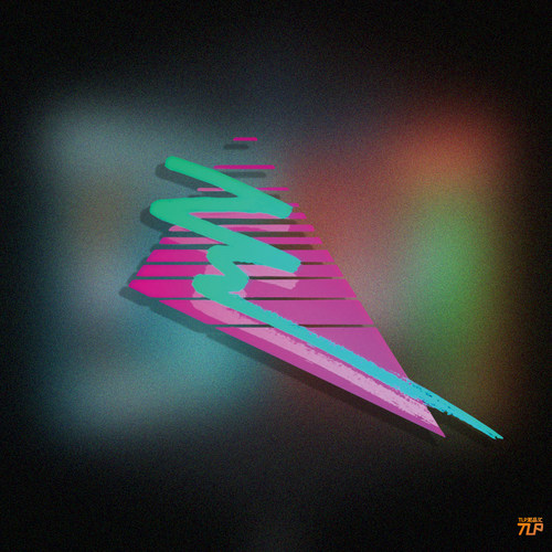 TLP镂空车贴 心情切片系列 蒸汽波合成器风格几何涂鸦霓虹色 贴纸