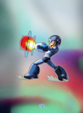 TLP反光车贴 CAPCOM洛克人Rockman无痕遮盖笔记本防水玻璃冰箱贴