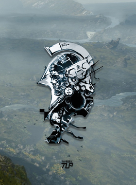 TLP镂空车贴 Ludens宇航服 死亡搁浅Death Stranding多用平面贴纸