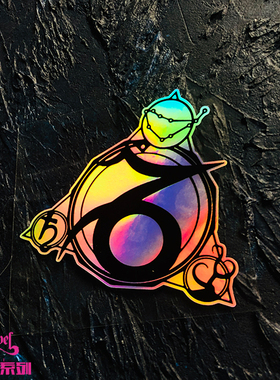 TLP镭射车贴 摩羯座Capricornus黄道十二宫第十宫星座贴纸