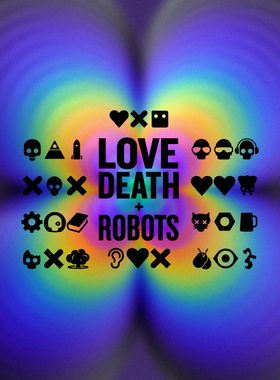 TLP镂空车贴 爱死机3各集标志logo影剧LOVE DEATH+ROBOTS防水贴纸