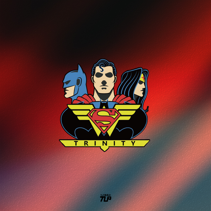 TLP反光车贴 DC漫画超级英雄超人蝙蝠侠神奇女侠正义联盟笔记本贴