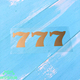 TLP镂空车贴 777幸运符号数字 防水汽摩贴纸