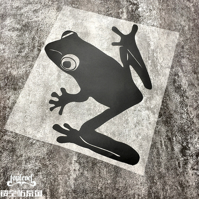 tlp镂空车贴 动物宠物树蛙青蛙可爱行李箱贴笔记本贴幼儿园墙贴