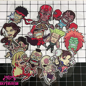 TLP反光车贴 街头霸王春丽小白小红狮子相扑人物怀旧经典 游戏贴纸