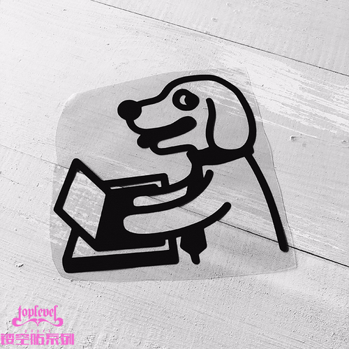 TLP镂空车贴宠物犬办公狗狗