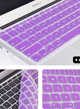 适用苹果macbook air键盘膜11寸A1465彩色键盘贴膜A1370硅胶软膜