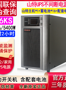 山特UPS不间断电源C6KS 6KVA 5400W监控机房稳压延2小时CASTLE6KS