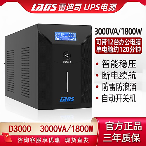 雷迪司稳压延时D3000不间断电源