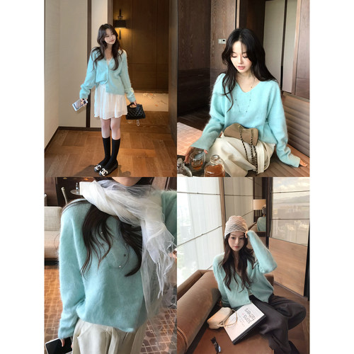 TMHSTUDIO无缝一体针织开衫上衣