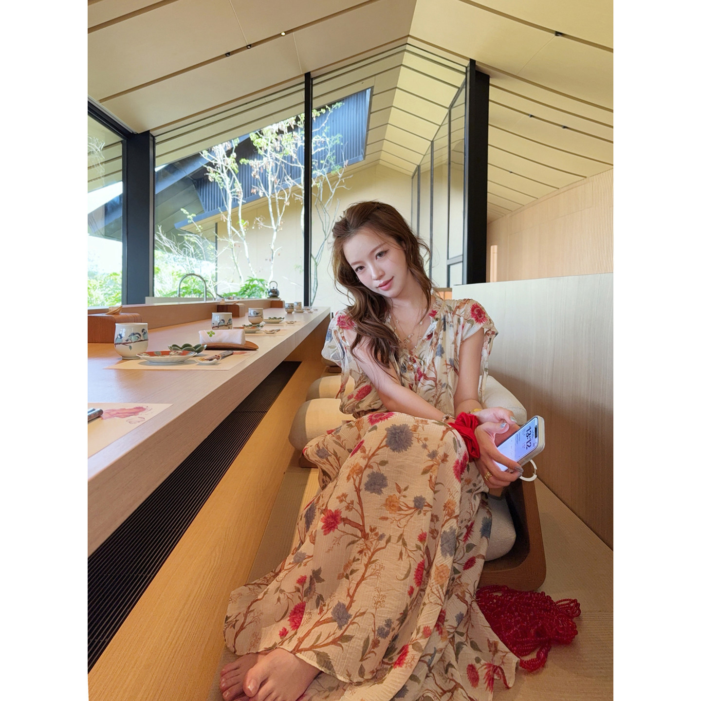 TMHSTUDIO式浪漫庄园碎花连衣裙图片