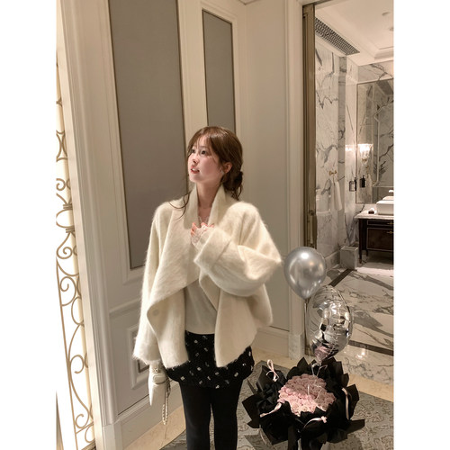TMHSTUDIO羊毛拉绒翻领毛呢外套
