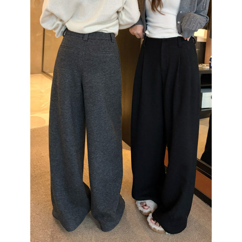 TMHSTUDIO740g加绒羊毛休闲裤子