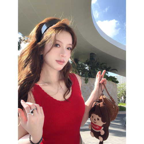 TMHSTUDIO蕾丝花边针织背心女