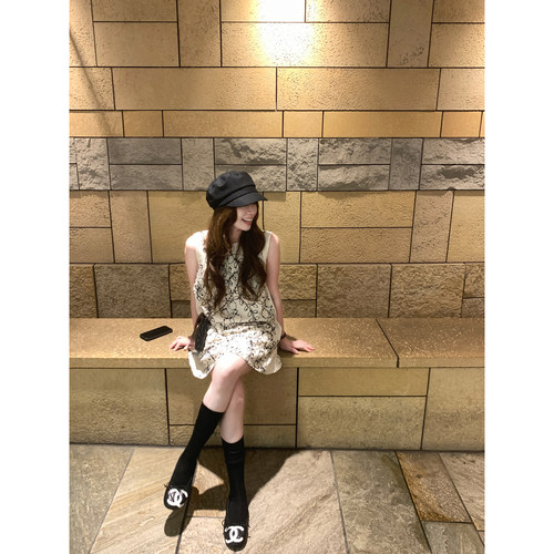 TMHSTUDIO重工刺绣背心连衣裙女