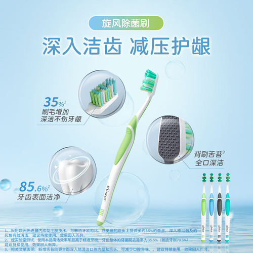 安利丽齿健全护型牙刷（软毛）[旋风除菌刷]