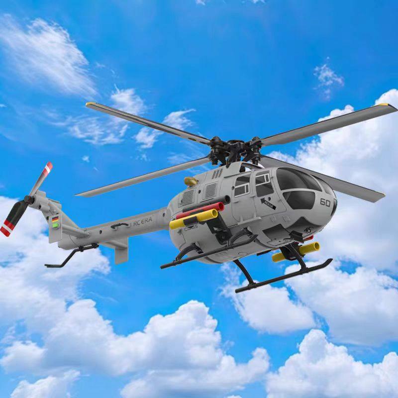 C186S遥控直升机仿真无刷航模型BO-105光流定位玩具礼物