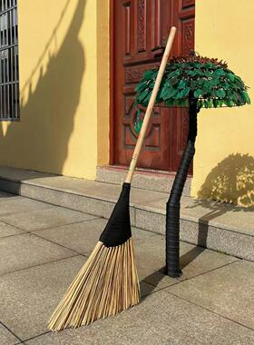 【近2w人加购】五金工厂竹扫把户外专用庭院扫把农村扫帚硬木把