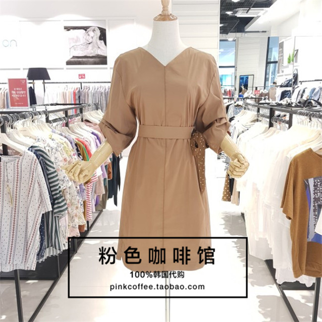 折扣韓國直發專柜正品OLIVE DES OLIVE18夏女短袖連衣裙YW8AO303