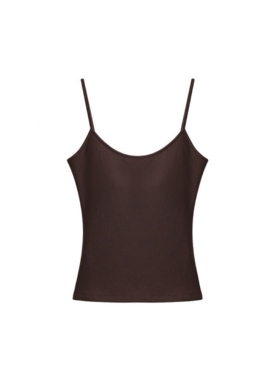 金卡细肩带修身背心一体杯垫贴合舒适无压力显瘦吊带NK66518