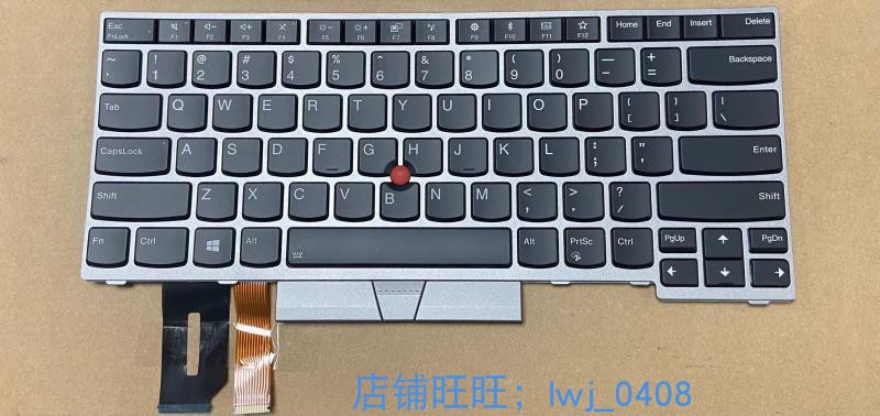 适用于thinkpad联想e480 e490 e485 r480 键盘 银色 带背光灯