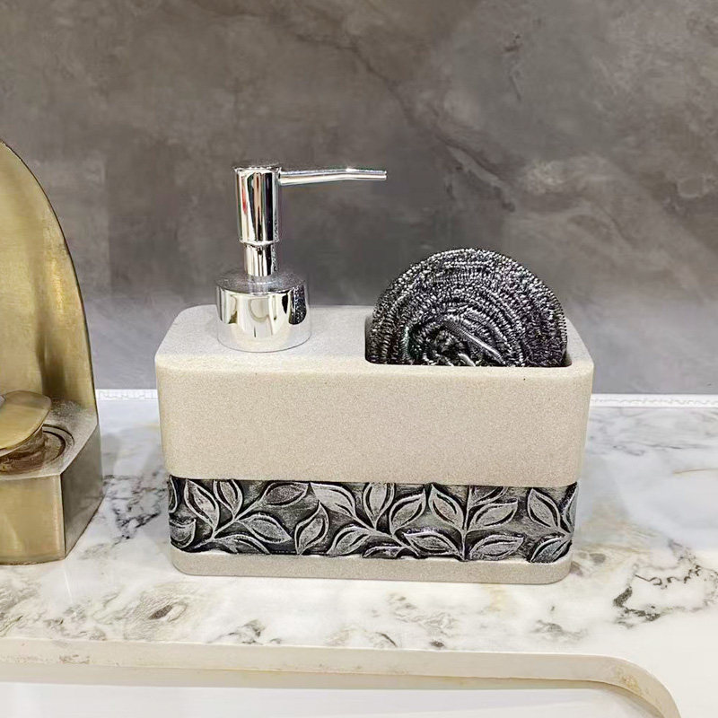 轻奢风洗洁精分装瓶乳液器洗手液瓶按压式高颜值洗衣液厨房收纳盒